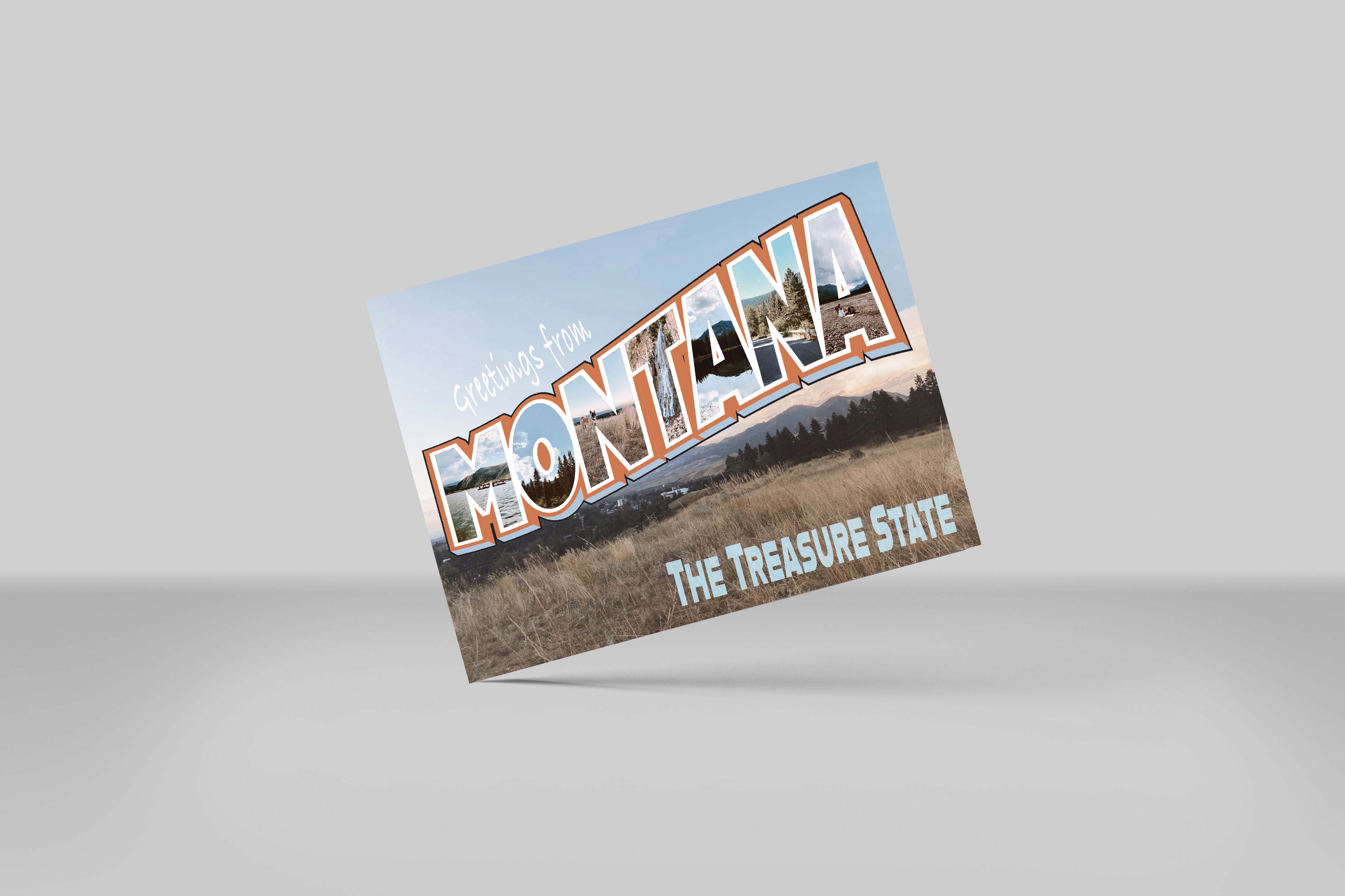 A6 Landscape Flyer, Postcard, Greeting Card Mockup